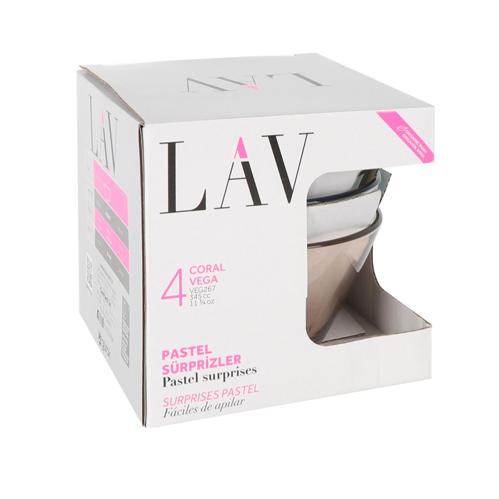 Snack Bowl LAV 345 ml ø 12 x 6,1 cm 4 Pieces (6 Units)