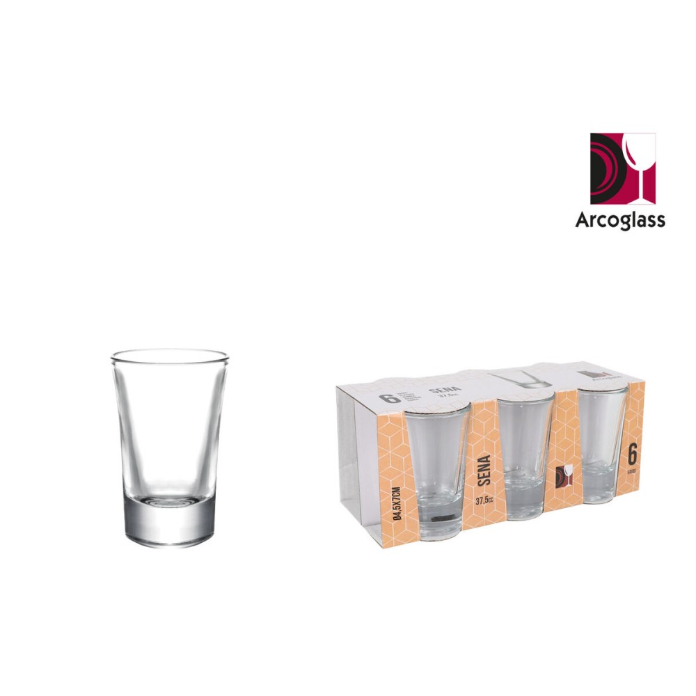Set of Shot Glasses La Mediterránea Sena 6 Pieces (24 Units)