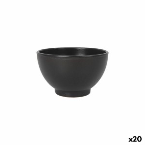Bol Azofra Noir 15 x 15 x 9 cm (20 Unités)