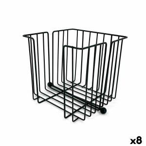 Porte-serviettes My Bar Noir Métal 19 x 19 x 18 cm (8 Unités)