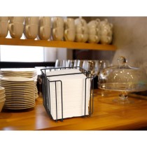 Porte-serviettes My Bar Noir Métal 19 x 19 x 18 cm (8 Unités)