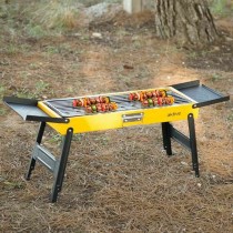 Grill Tragbarer Aktive Stahl 89 x 32 x 22 cm Gelb