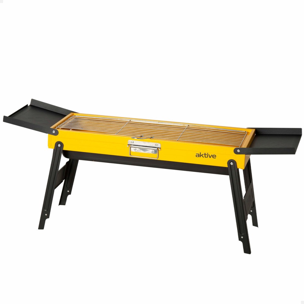 Grill Tragbarer Aktive Stahl 89 x 32 x 22 cm Gelb