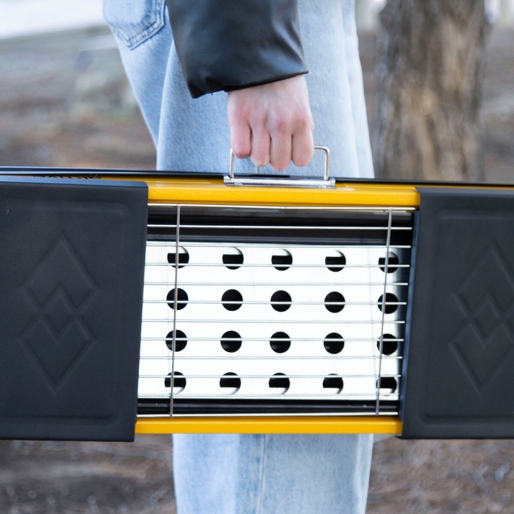 Barbecue Portable Aktive Acier 89 x 32 x 22 cm Jaune