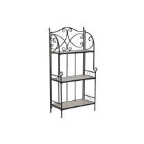 Regal Home ESPRIT Schwarz Bunt aus Keramik schmiedeeisern 3 Regale 54 x 29 x 121 cm 58 x 31,5 x 117 cm