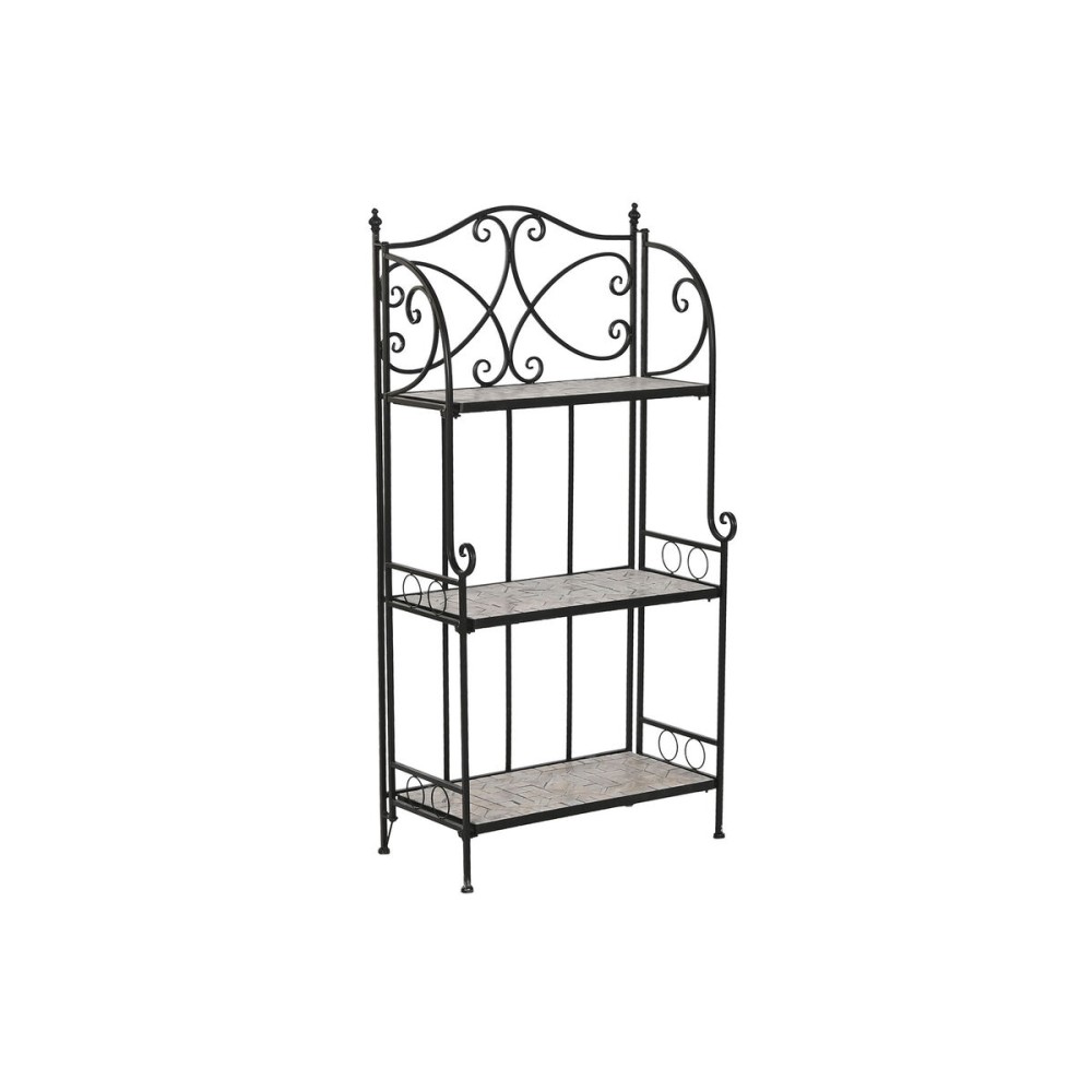 Regal Home ESPRIT Schwarz Bunt aus Keramik schmiedeeisern 3 Regale 54 x 29 x 121 cm 58 x 31,5 x 117 cm
