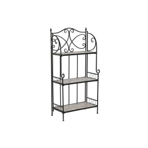 Regal Home ESPRIT Schwarz Bunt aus Keramik schmiedeeisern 3 Regale 54 x 29 x 121 cm 58 x 31,5 x 117 cm