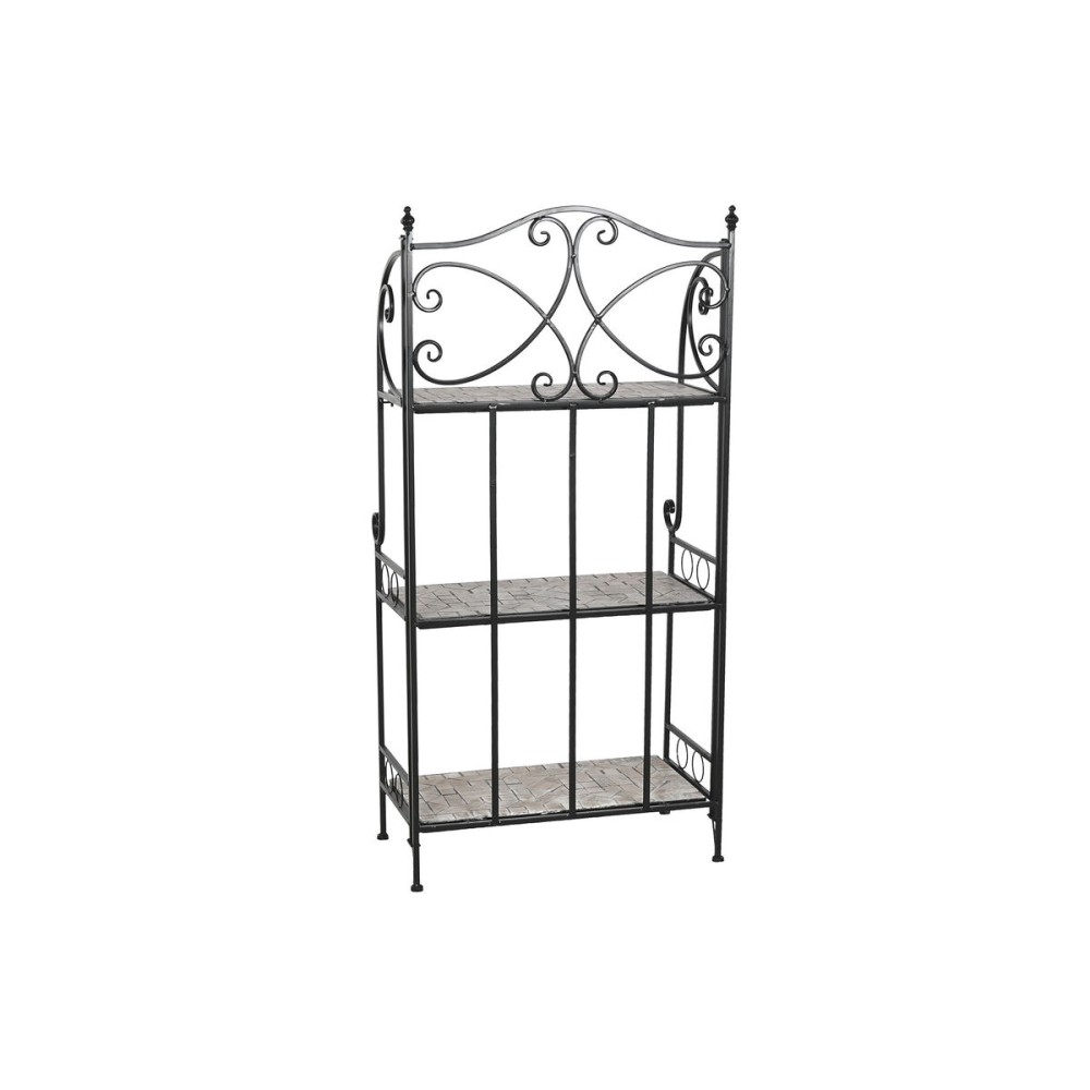 Regal Home ESPRIT Schwarz Bunt aus Keramik schmiedeeisern 3 Regale 54 x 29 x 121 cm 58 x 31,5 x 117 cm
