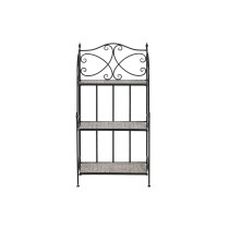 Regal Home ESPRIT Schwarz Bunt aus Keramik schmiedeeisern 3 Regale 54 x 29 x 121 cm 58 x 31,5 x 117 cm