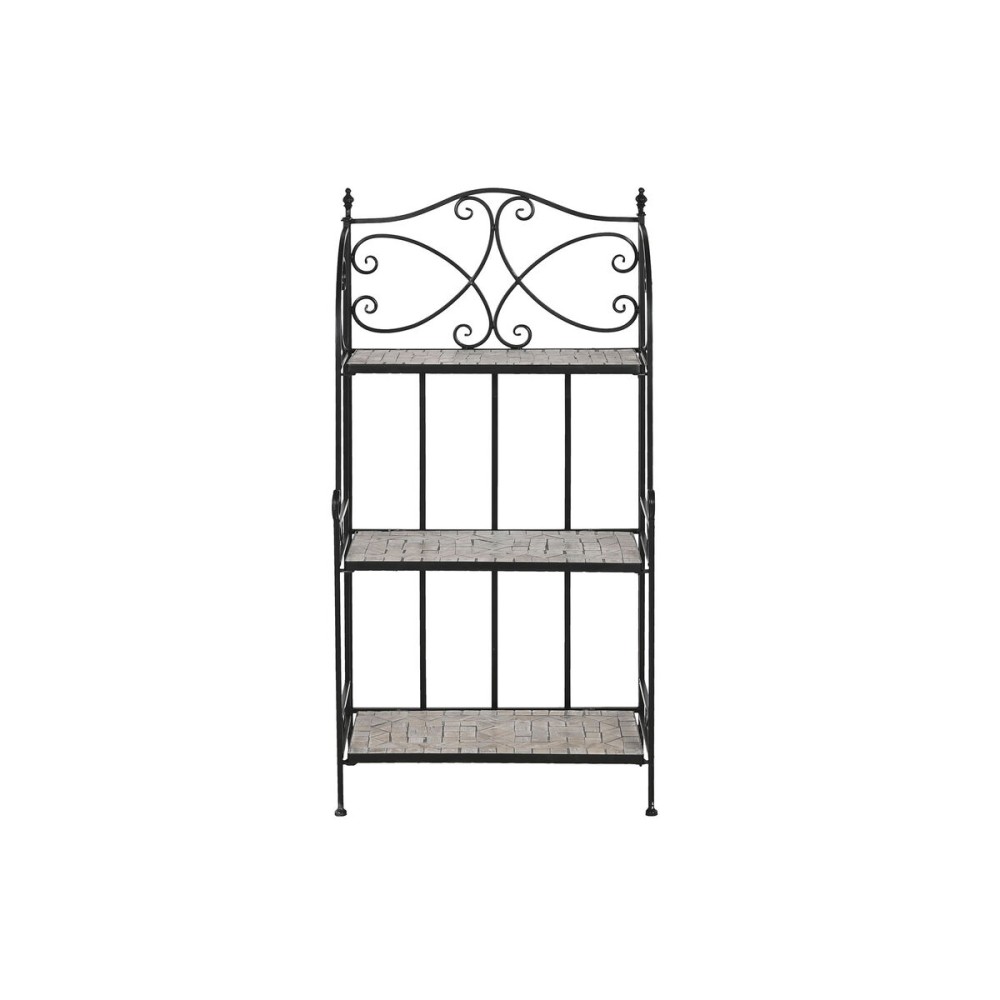 Regal Home ESPRIT Schwarz Bunt aus Keramik schmiedeeisern 3 Regale 54 x 29 x 121 cm 58 x 31,5 x 117 cm
