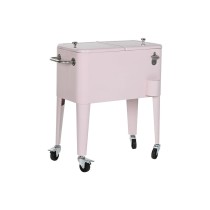 Tragbarer Kühlschrank Home ESPRIT Rosa Stahl Polypropylen 74 x 43 x 80 cm