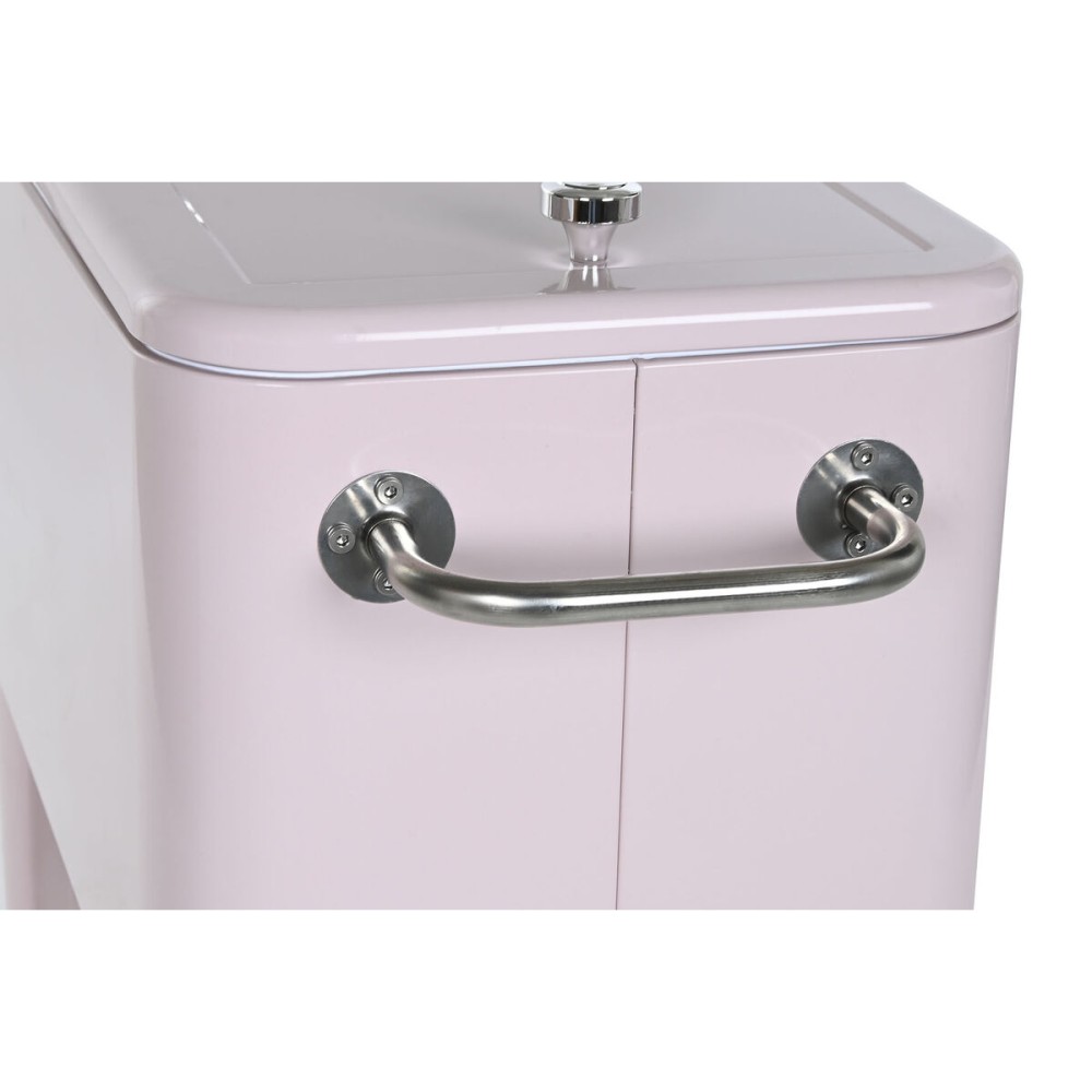 Portable Fridge Home ESPRIT Pink Steel polypropylene 74 x 43 x 80 cm