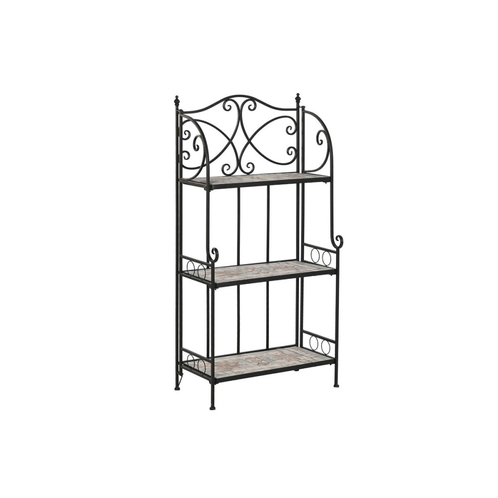 Regal Home ESPRIT Schwarz Bunt aus Keramik schmiedeeisern 3 Regale 54 x 29 x 121 cm 58 x 31,5 x 117 cm