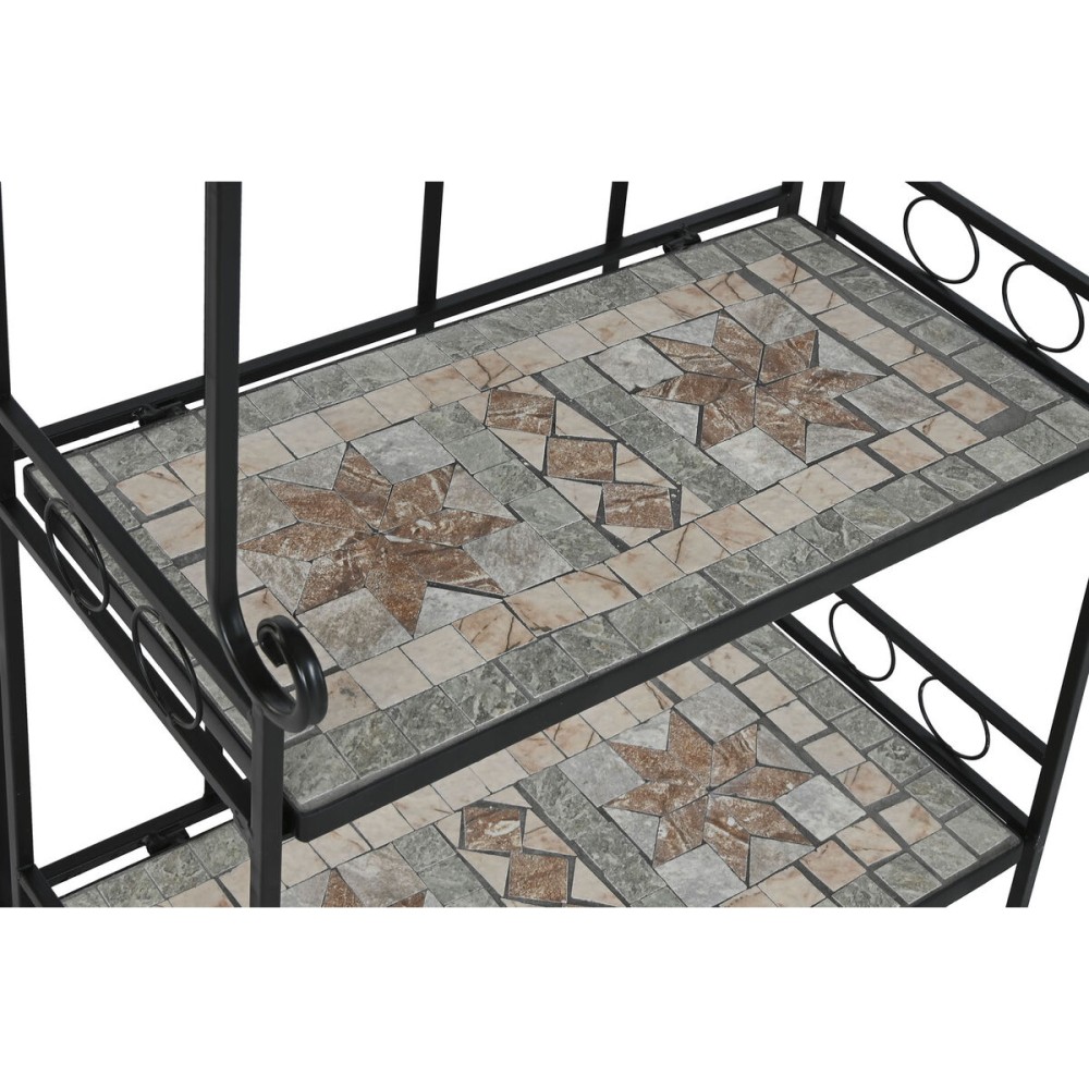 Regal Home ESPRIT Schwarz Bunt aus Keramik schmiedeeisern 3 Regale 54 x 29 x 121 cm 58 x 31,5 x 117 cm