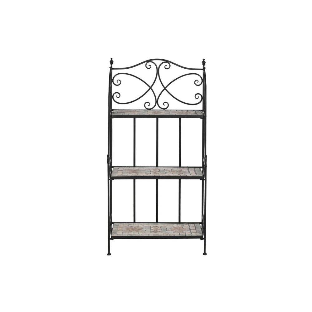 Regal Home ESPRIT Schwarz Bunt aus Keramik schmiedeeisern 3 Regale 54 x 29 x 121 cm 58 x 31,5 x 117 cm