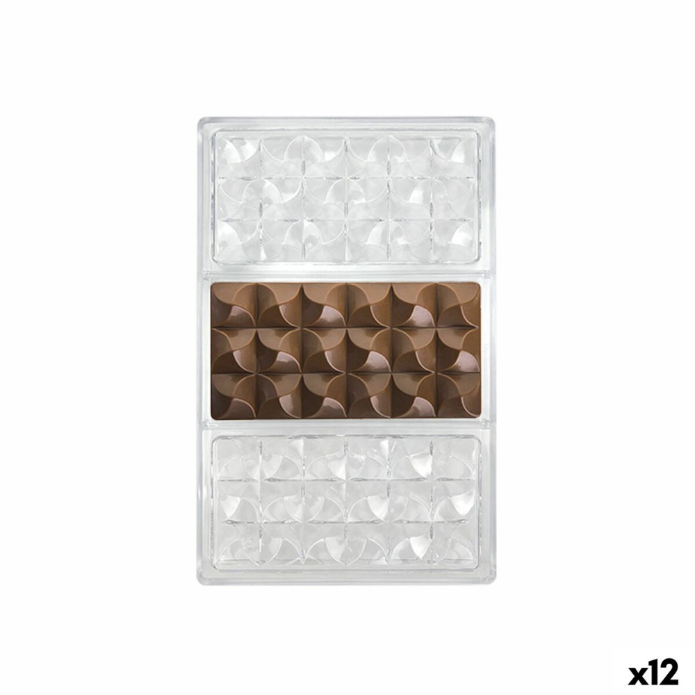 Gebäckbackform Quttin CHOCOLATE 27,5 x 17,5 x 2,5 cm (12 Stück)