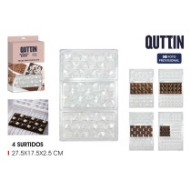 Gebäckbackform Quttin CHOCOLATE 27,5 x 17,5 x 2,5 cm (12 Stück)