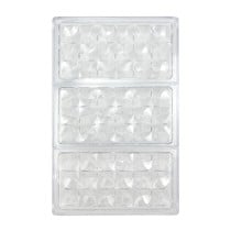 Moule à pâtisserie Quttin CHOCOLATE 27,5 x 17,5 x 2,5 cm (12 Unités)