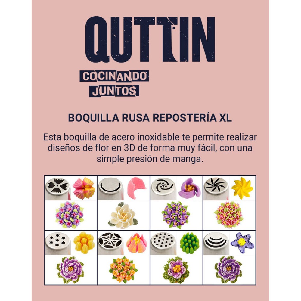 Düsen für Spritzbeutel Quttin XL 48 Stück