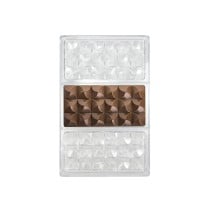 Moule à pâtisserie Quttin CHOCOLATE 27,5 x 17,5 x 2,5 cm (12 Unités)