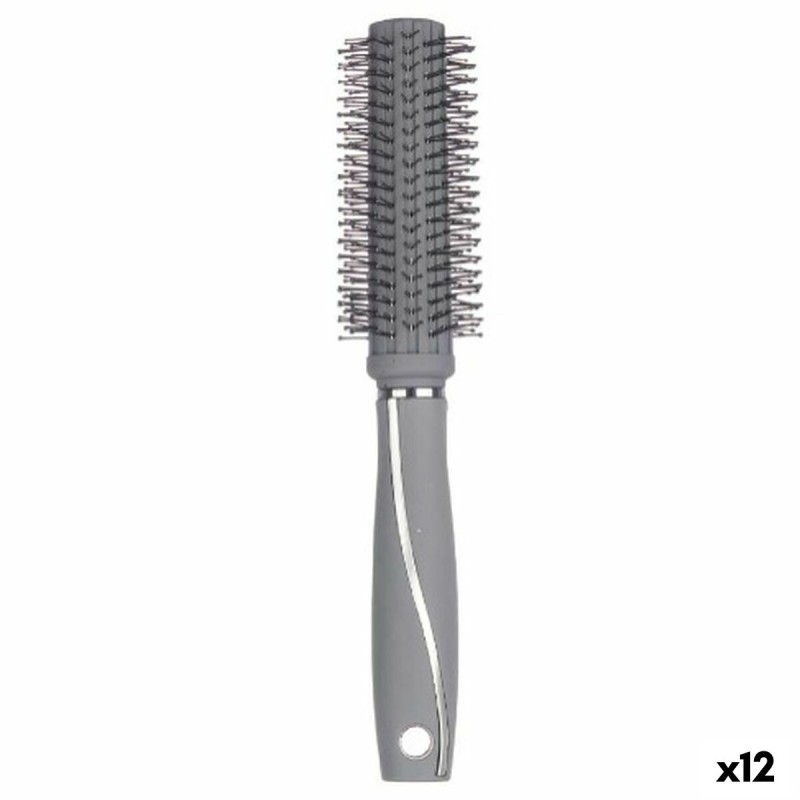 Brosse Ronde Berilo 352 Gris Silicone Plastique (12 Unités)