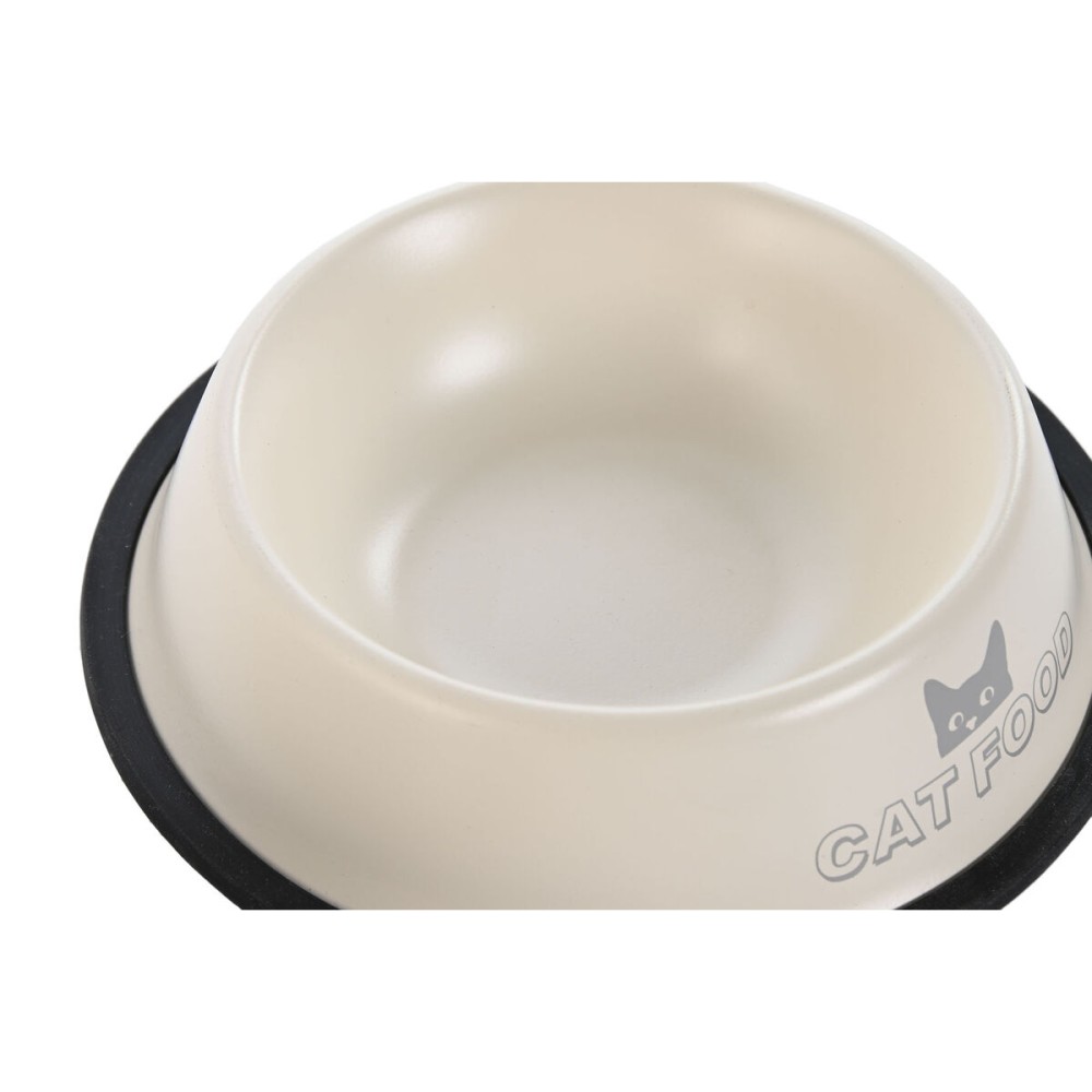 Futternapf für Hunde Home ESPRIT Beige Gummi Metall 200 ml 600 ml 700 ml 1 L 29 X 29 X 6,5 cm