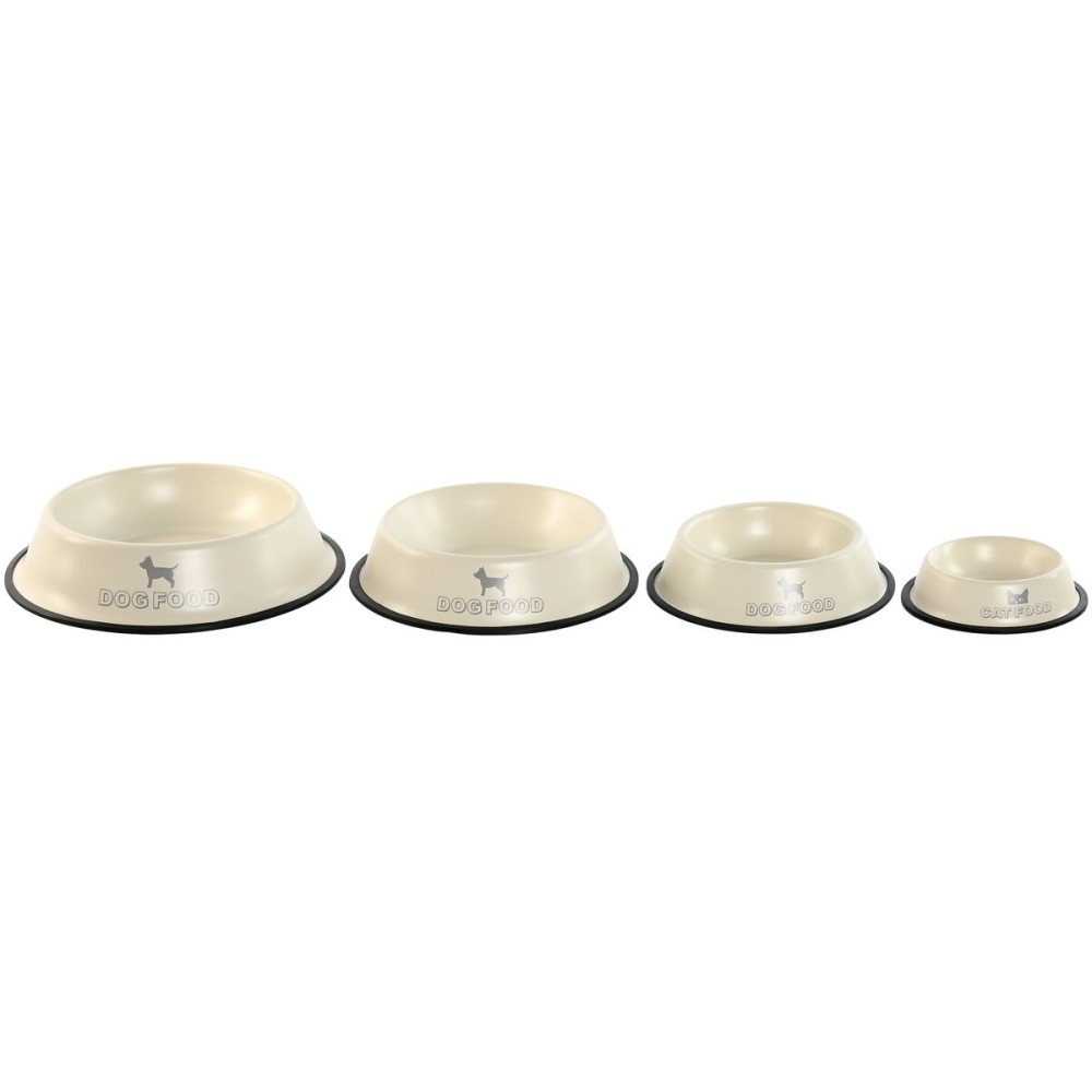 Futternapf für Hunde Home ESPRIT Beige Gummi Metall 200 ml 600 ml 700 ml 1 L 29 X 29 X 6,5 cm