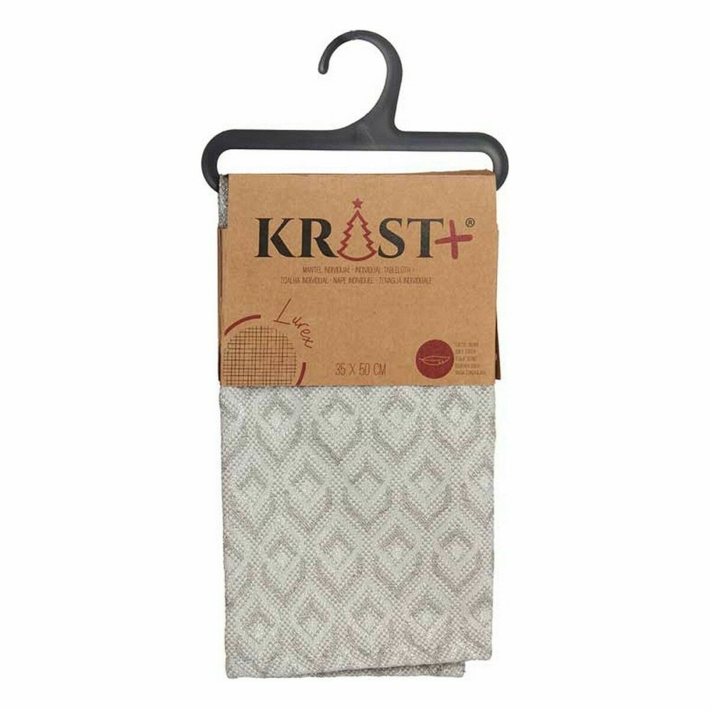 Set de table Losanges Argenté 50 x 35 cm (12 Unités)