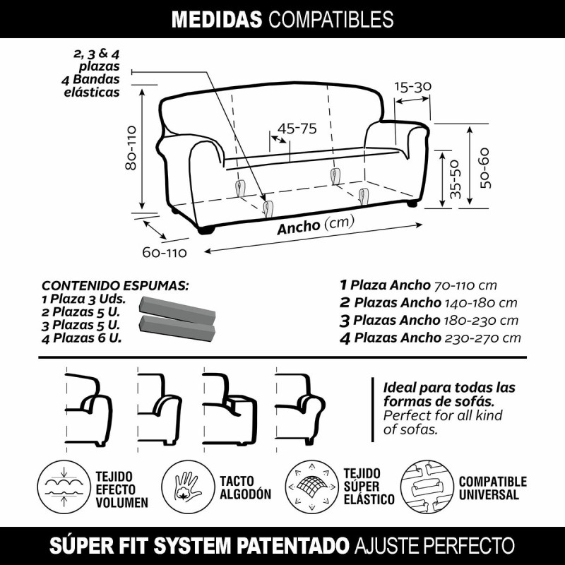 Housse de canapé Sofaskins NIAGARA Corail