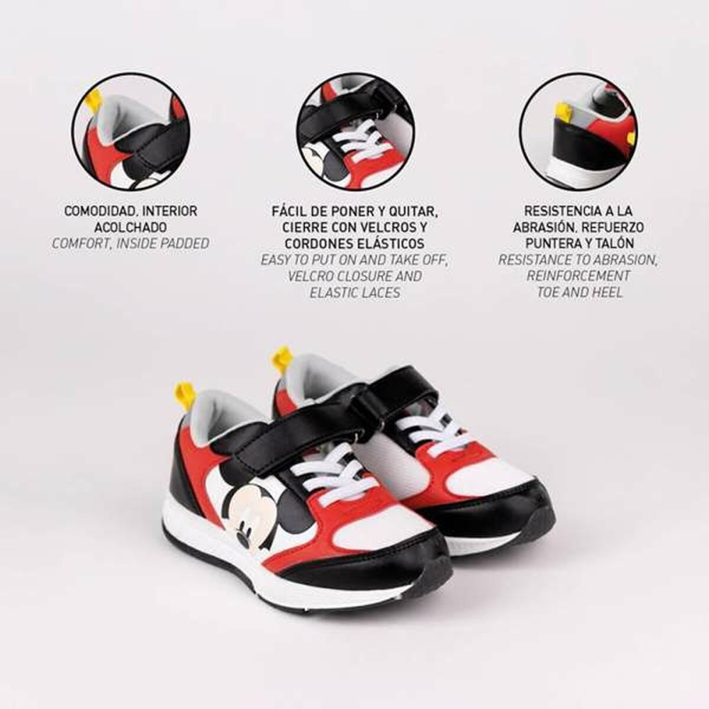 Sports Shoes for Kids Mickey Mouse Red