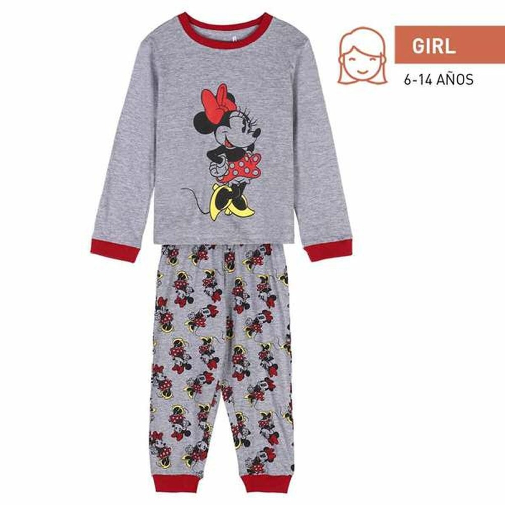 Schlafanzug Für Kinder Minnie Mouse Grau
