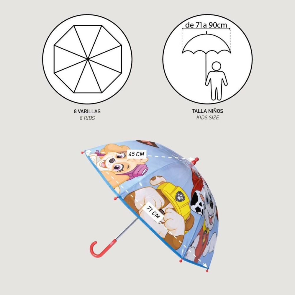 Parapluie The Paw Patrol Ø 71 cm 45 cm