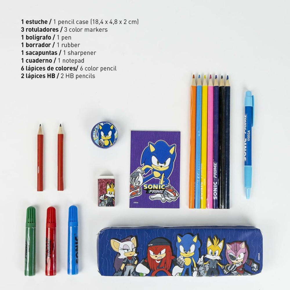 Papierwaren-Set Sonic 24 Stücke