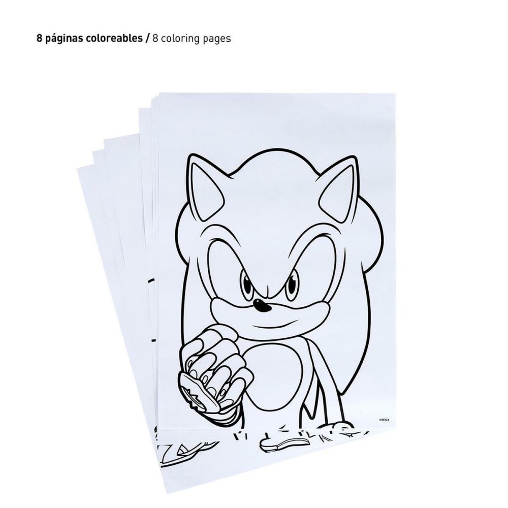 Ensemble de Papeterie Sonic 24 Pièces
