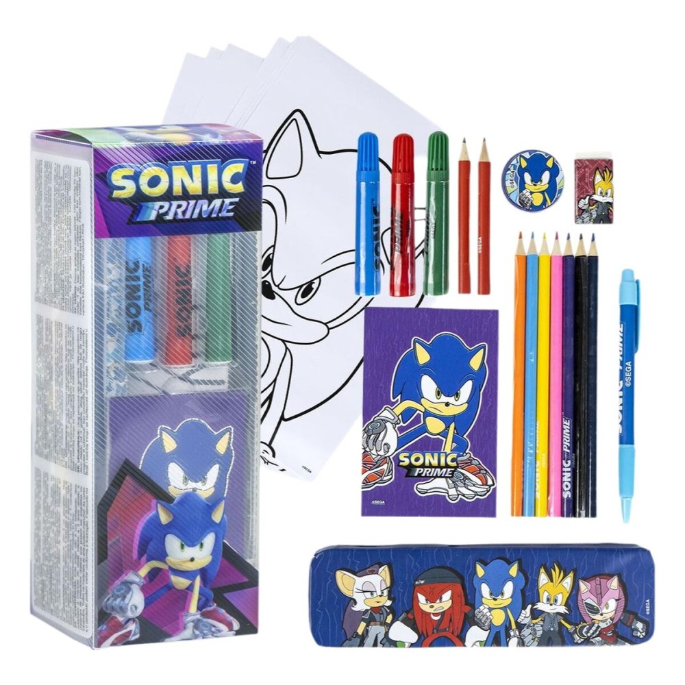Papierwaren-Set Sonic 24 Stücke