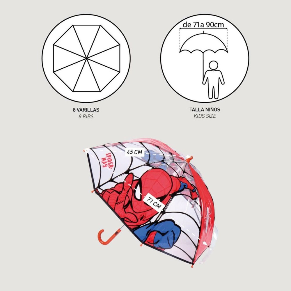 Parapluie Spider-Man Rouge 100 % POE