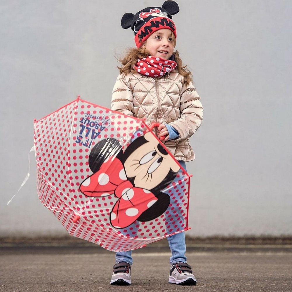 Parapluie Minnie Mouse Rouge 100 % POE (Ø 71 cm)