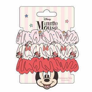 Haargummis Minnie Mouse Rot 3 Stücke
