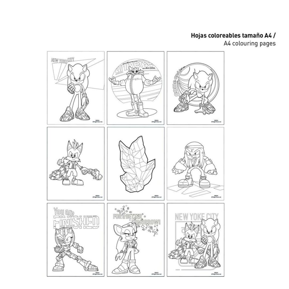 Papierwaren-Set Sonic