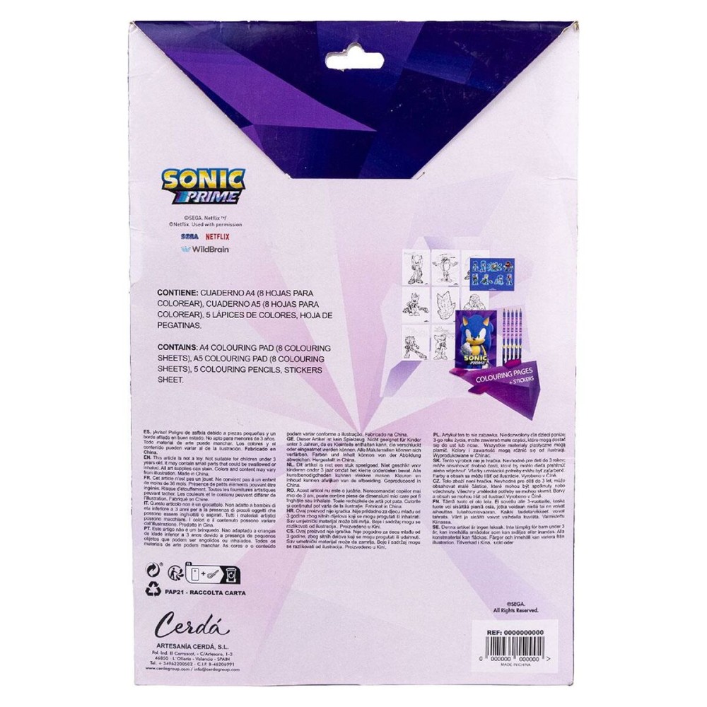 Papierwaren-Set Sonic