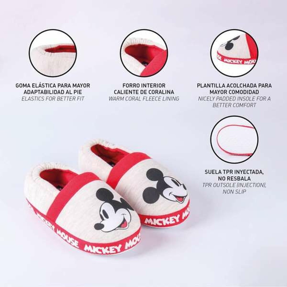 House Slippers Mickey Mouse Light grey 28-29