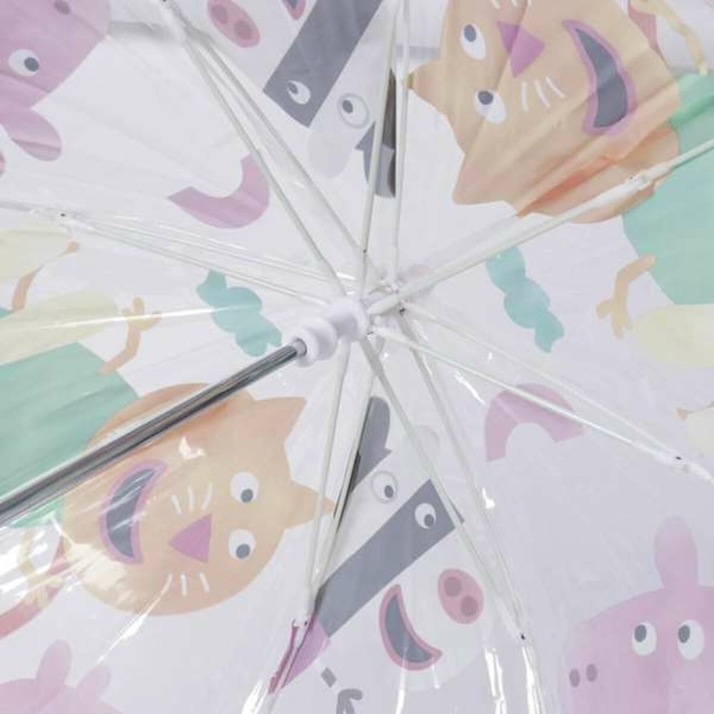 Regenschirm Peppa Pig Ø 71 cm Durchsichtig