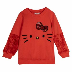 Unisex Sweatshirt without Hood Hello Kitty Red