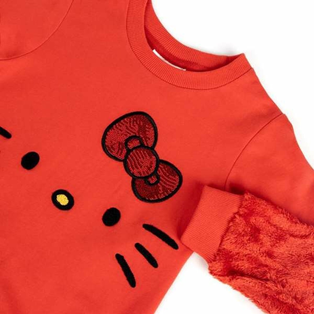 Sweat sans capuche unisex Hello Kitty Rouge