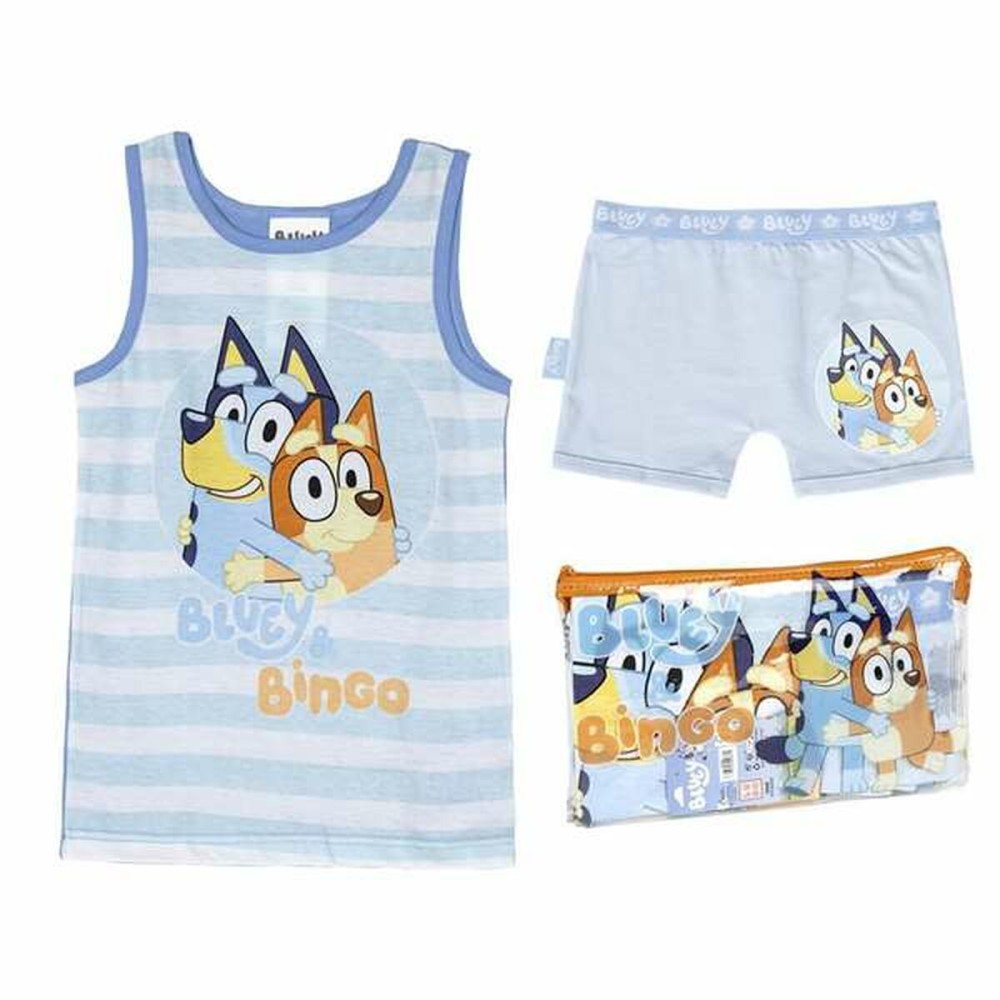 Schlafanzug Für Kinder Bluey Hellblau (3 Jahre)