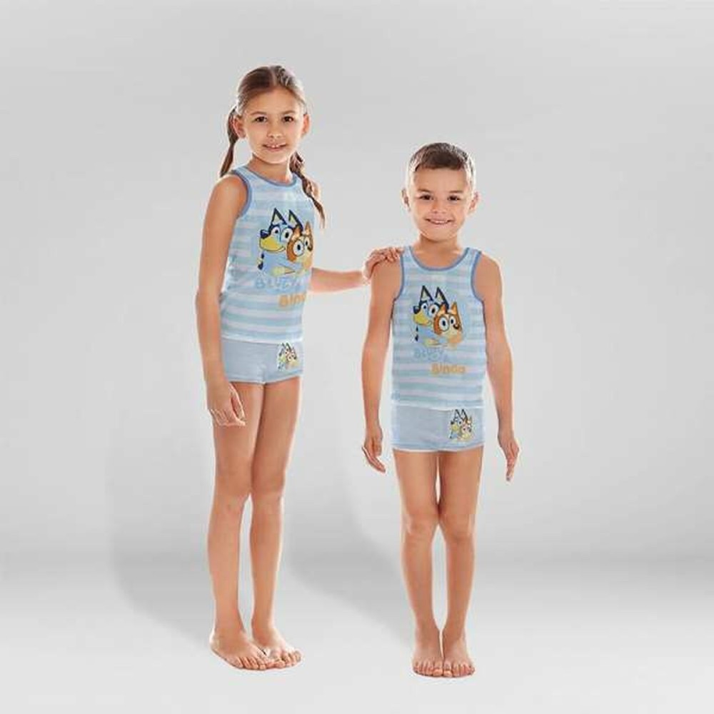 Schlafanzug Für Kinder Bluey Hellblau (3 Jahre)