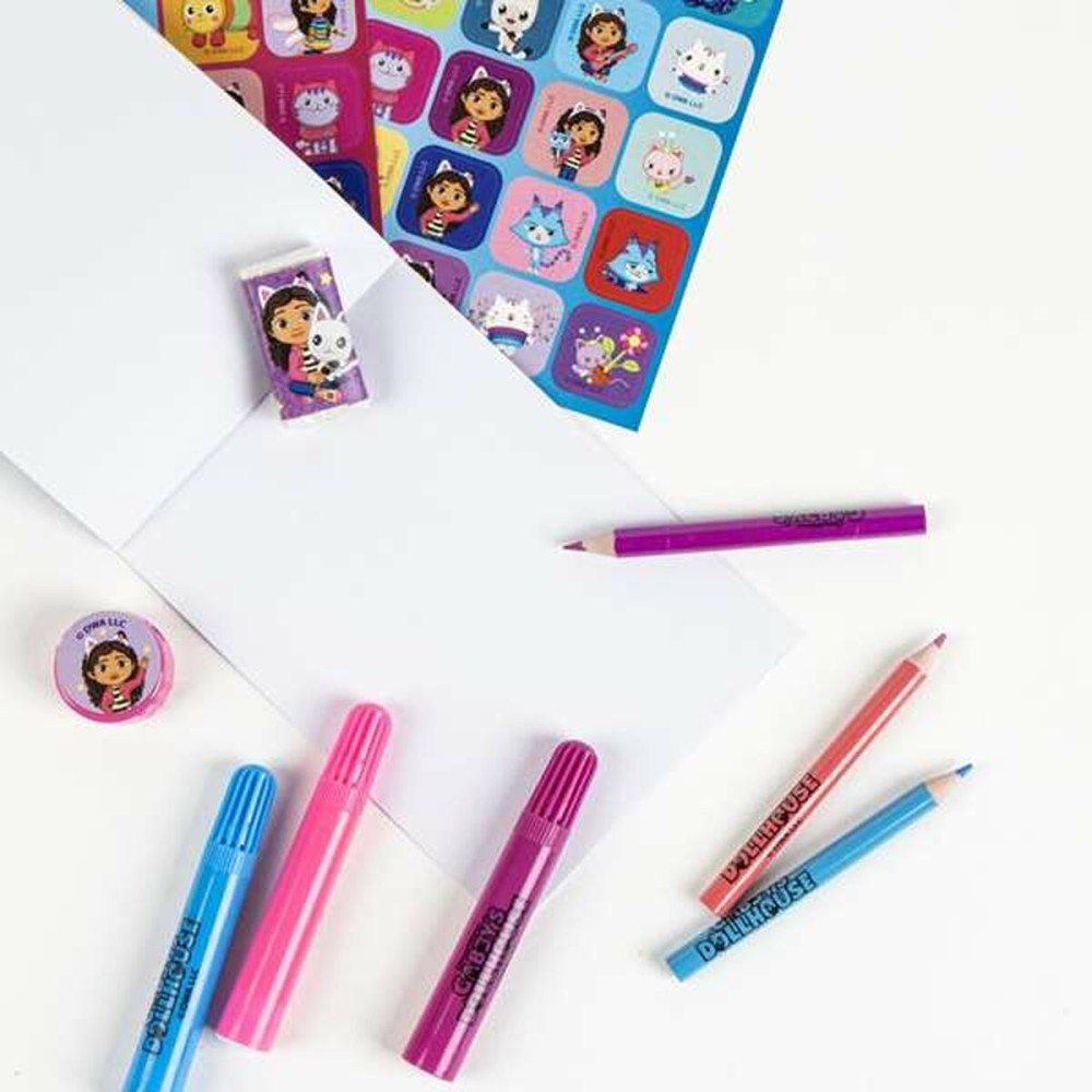Stationery Set Gabby's Dollhouse Purple