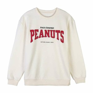 Women’s Sweatshirt without Hood Snoopy Beige S