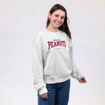 Damen Sweater ohne Kapuze Snoopy Beige S