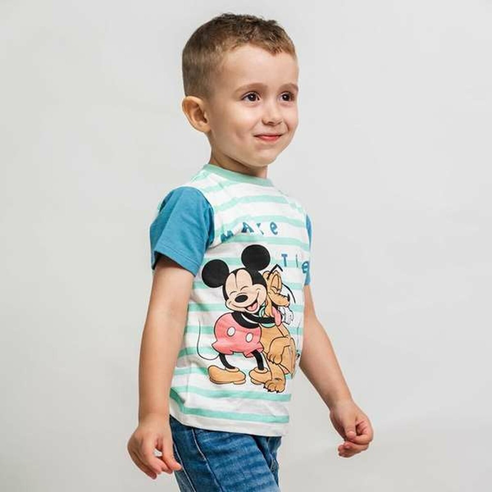 T shirt à manches courtes Enfant Mickey Mouse Multicouleur 18 Mois
